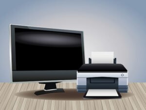 monitor e impressora